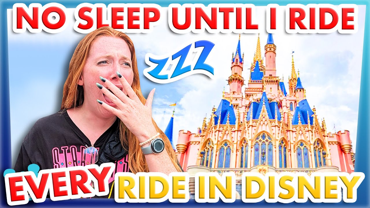 NO SLEEP Until I Do EVERY SINGLE RIDE in Disney World!
