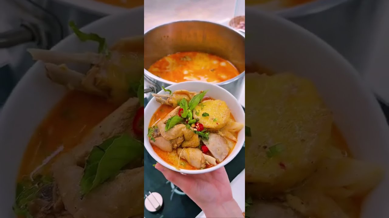 How to Cook Khmer Authentic Cambodian Chicken Curry Recipe | Kari Sach Morn Cooking Guide