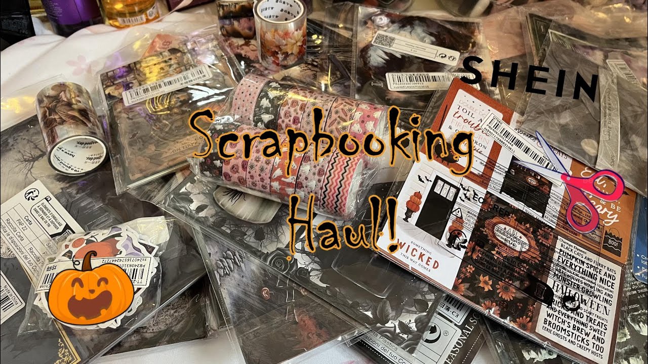 Autumn/ Halloween Shein Haul (Scrapbooking Supplies) 🎃✂️
