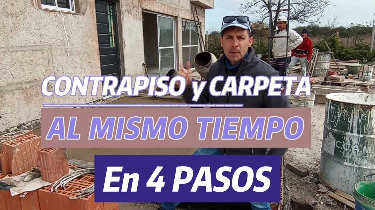 👷 Contrapiso y Carpeta AL MISMO TIEMPO 👌