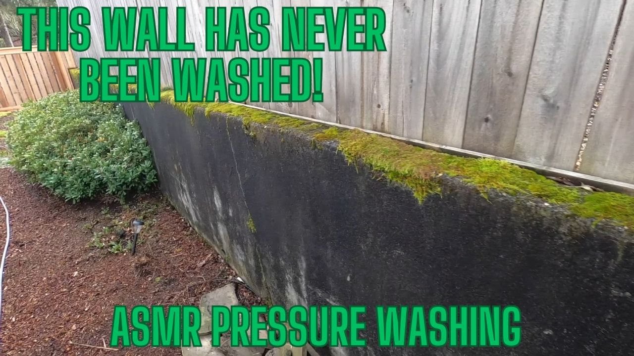 ASMR Pressure Washing, AMAZING results, #ASMR, #pressurewashing, #satisfying,