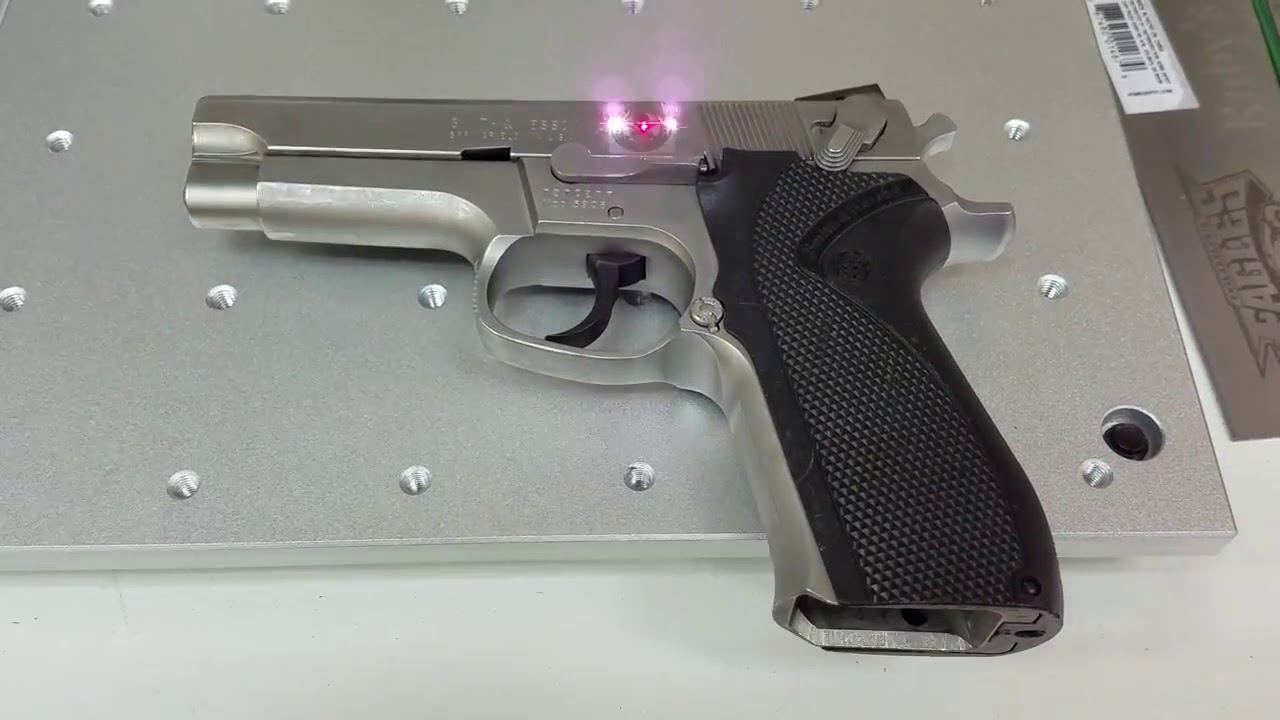 Firearms fiber laser machine for engraving the metal and polymer gun