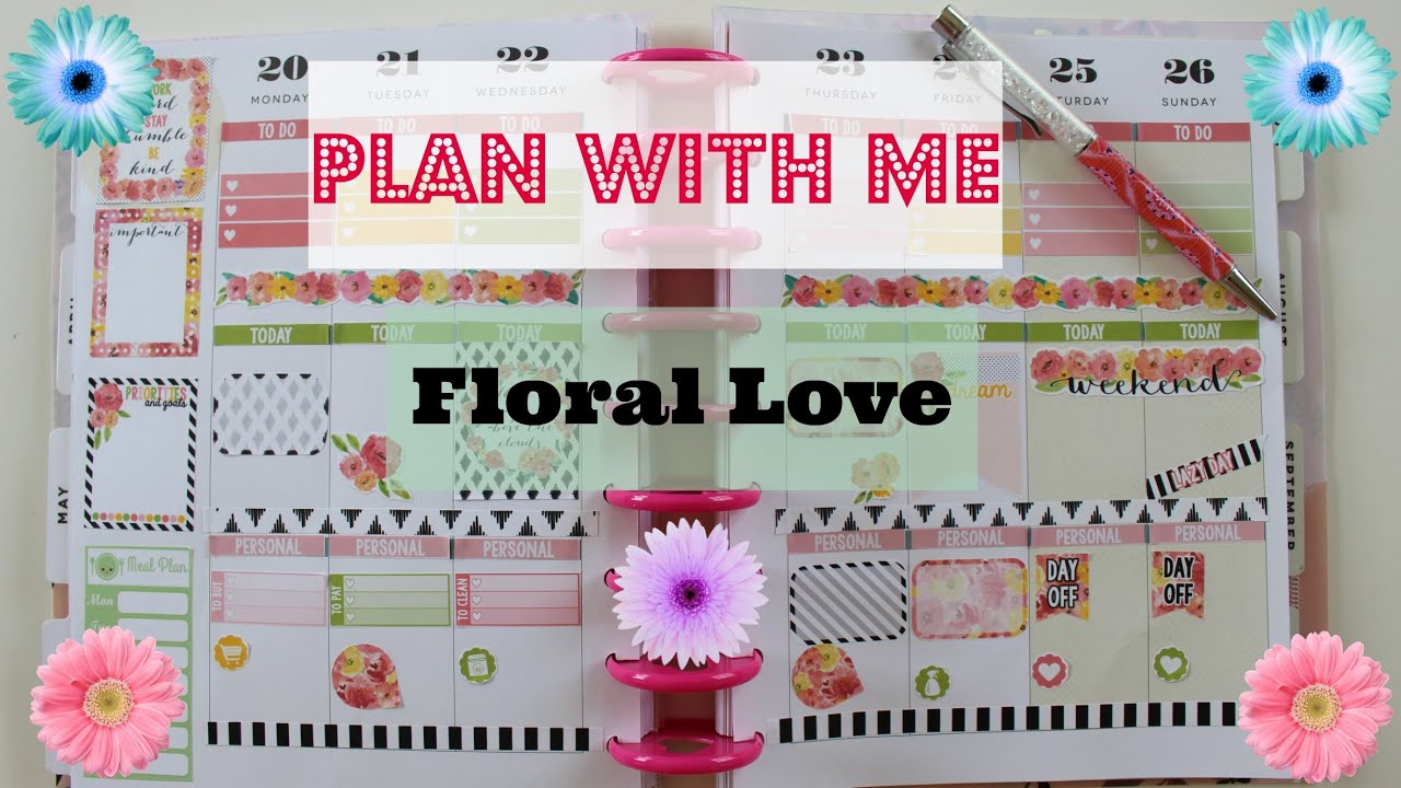 Plan with me - Floral love  - Kit from Inspired Blush - Summer lovin bundle