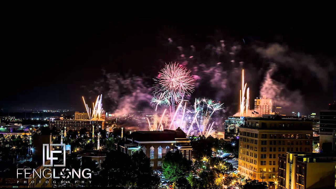 Fourth 4th of July 2012 at Atlanta's Centennial Olympic Park Time-Lapse