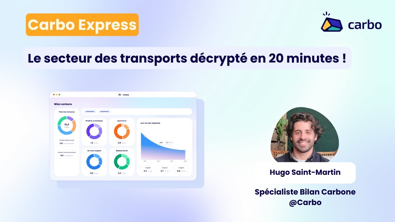 [WEBINAR] - Enjeux carbone : on décrypte le secteur du transport en 20 minutes