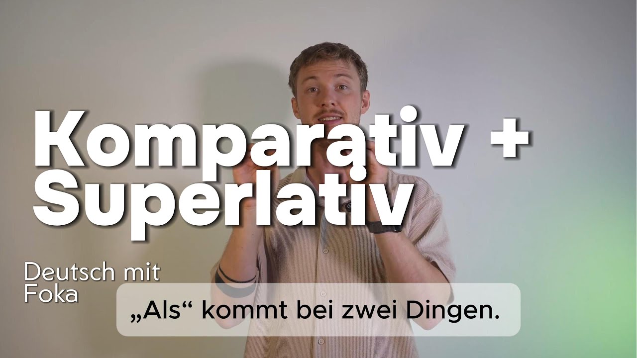 Adjektive steigern leicht erklärt (A2): groß – größer – am größten | Komparativ & Superlativ