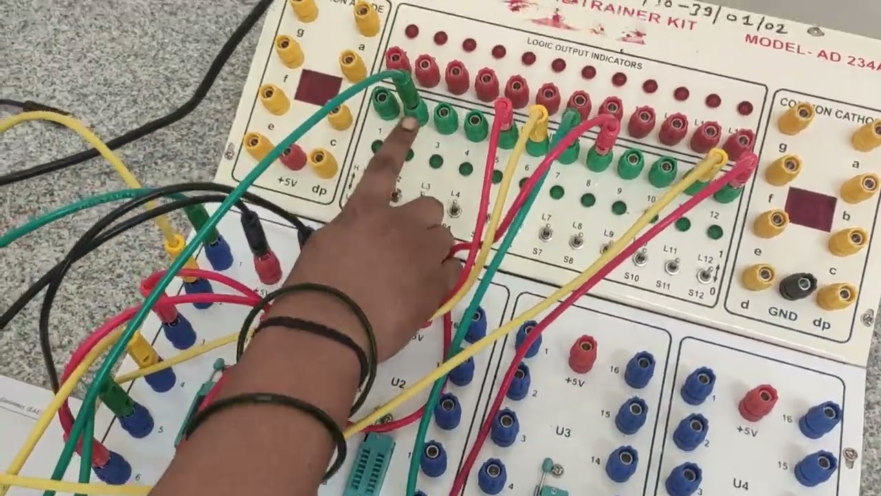 Construct a circuit to Verify the Truth Table of 4:1 Multiplexer using IC 74153/ A&DE / E& E