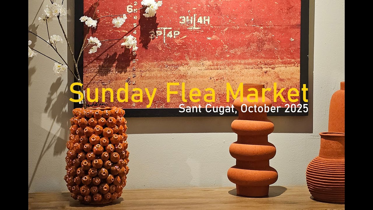 Hidden Gem: Mercantic. The Flea Market of Sant Cugat. Not touristic Spain. Catalonia