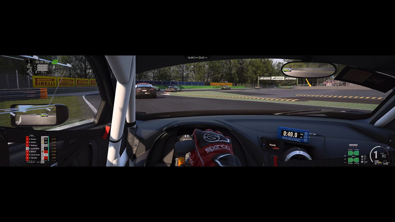 ACC 5120x1440 HDR 20 mins race Audi R8 LMS EVO GT3 at Monza