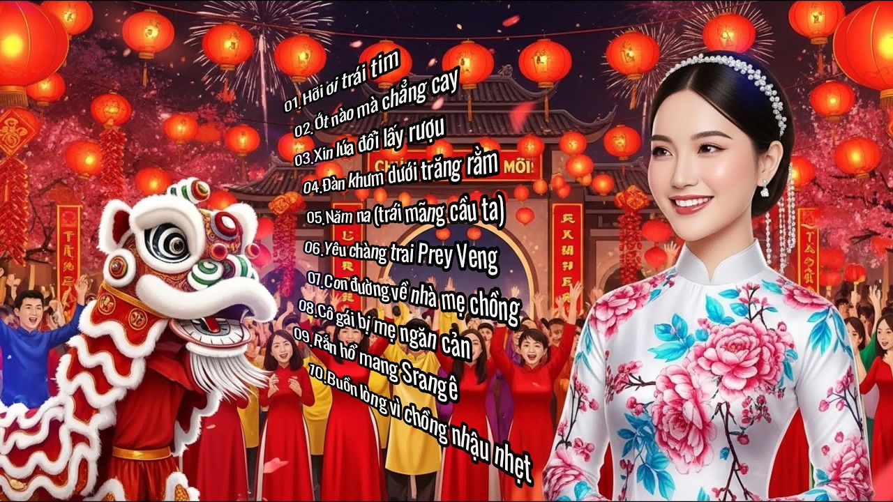 🇰🇭🇻🇳 Khmer–Vietnam Best Romvong | Khmer Songs –Vietnam | 🎶 Khmer–Vietnam Love Song  (2026 AI Cover)