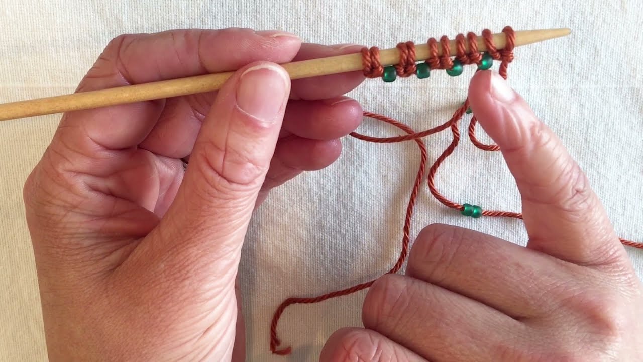 Knitting with Beads: Pre-Strung Methods