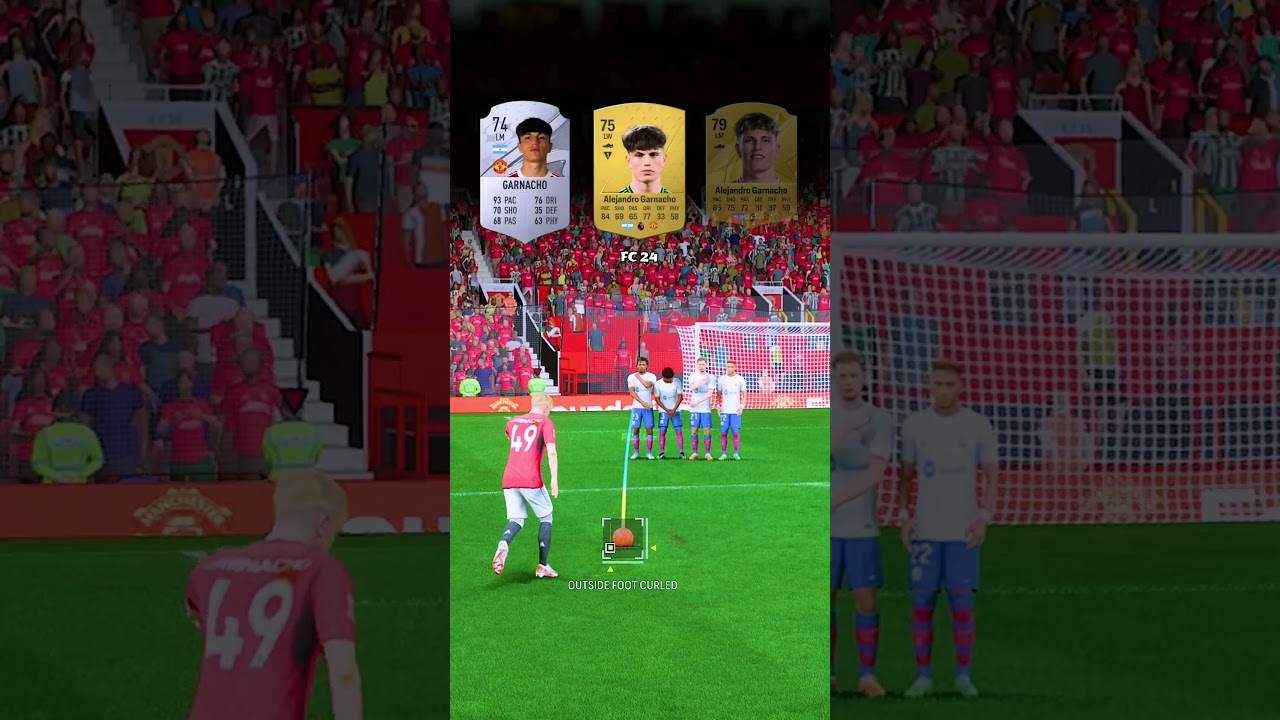Alejandro Garnacho Freekick Evolution From FIFA 20 To FC 25