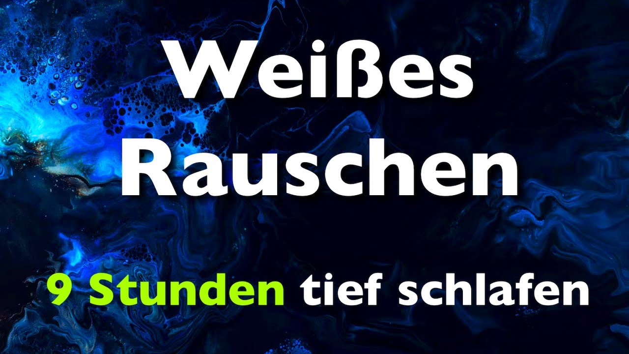 Weißes Rauschen 9 Stunden - mit sanfter Einschlafmusik ✯ white Noise - Tinnitus Hilfe,  Einschlafen