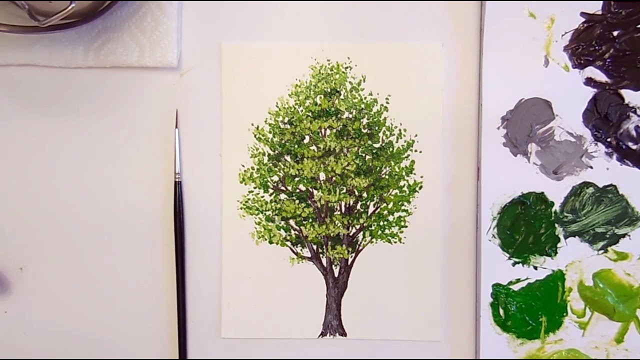 How to Paint a Tree with Oil Paint - Method One