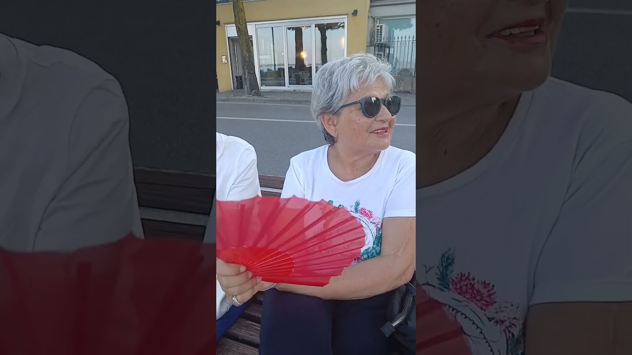 Разговор с шикарными пожилым итальянками #talentedpeople #travel #ukrainianwoman #love #italy#garda