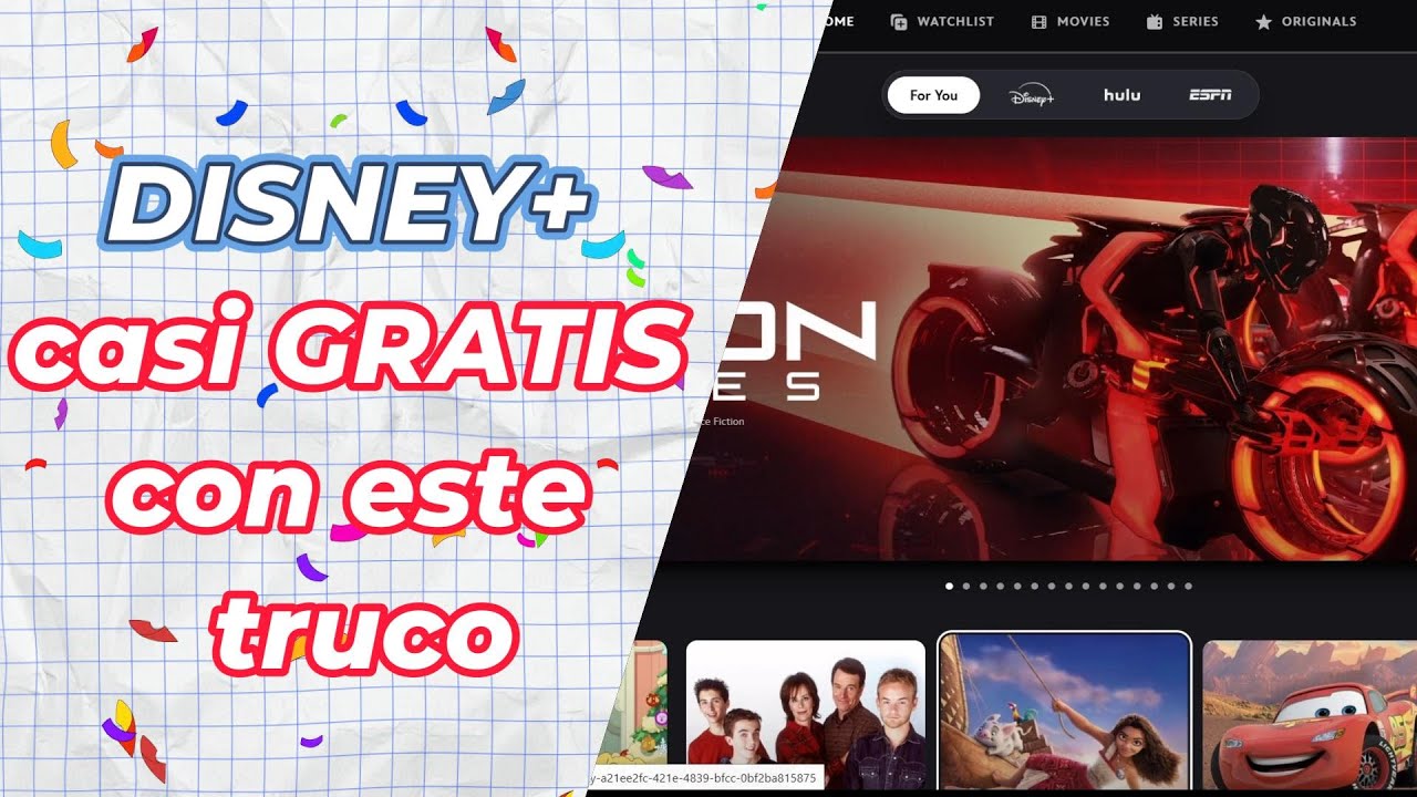 ¡Lo que Disney NO quiere que sepas! 🤫 Disney+ casi GRATIS con este truco.