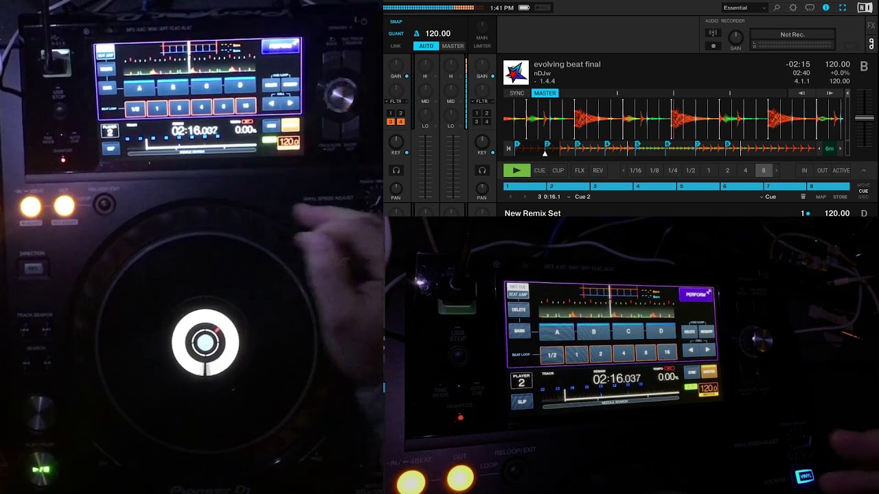 XDJ 1000 MK2 with Traktor