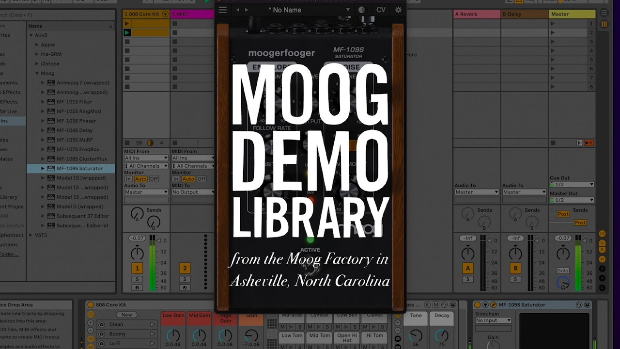 Moogerfooger Effects Plug-ins | MF-109S Saturator Demo