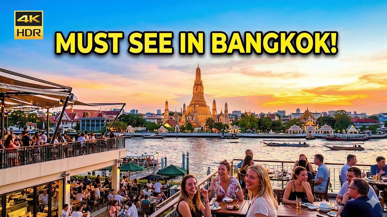 Best Places to watch the Sunset in Bangkok | Wat Arun Sunset & Riverside Walk