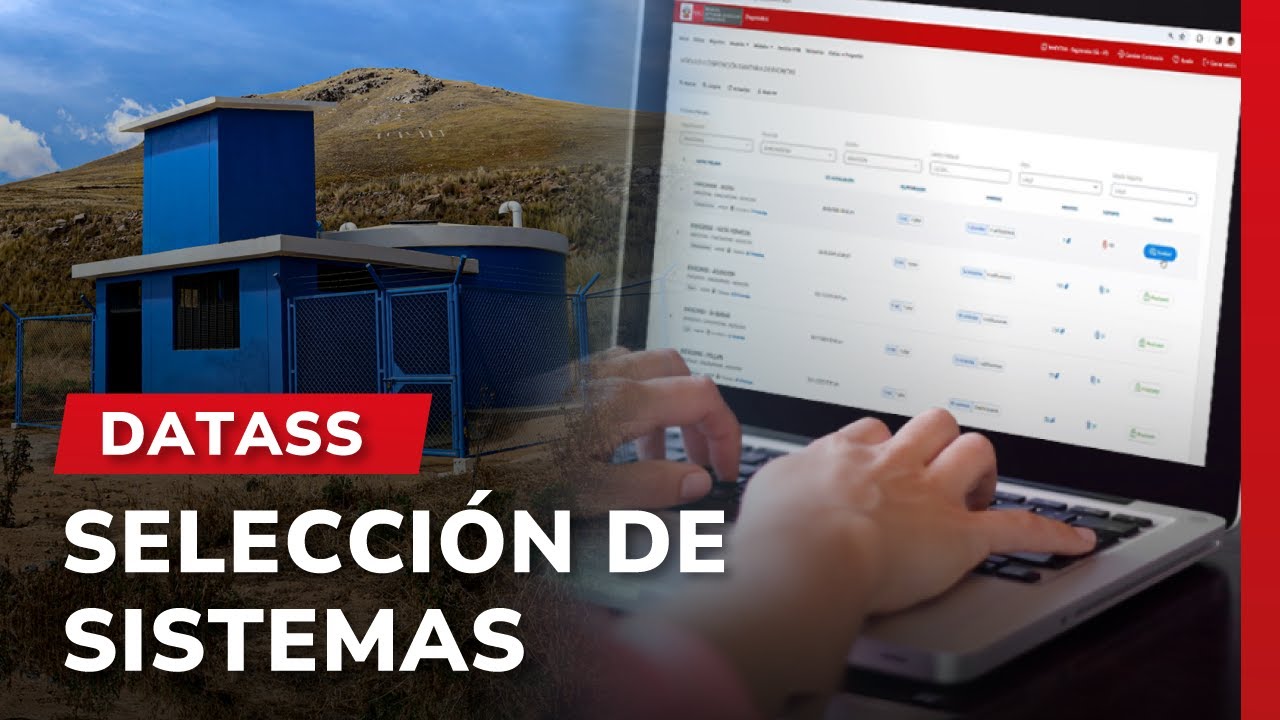 DATASS: Selecci&oacute;n de sistemas de agua y centros poblados