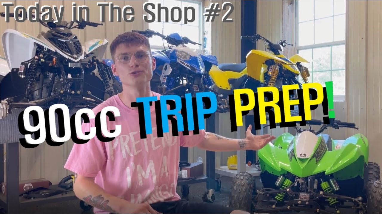 Today in The Shop #2 | 90cc Test Trip Installs, Adjustments, Unboxing (KFX, Outlaw, Raptor, Suzuki)
