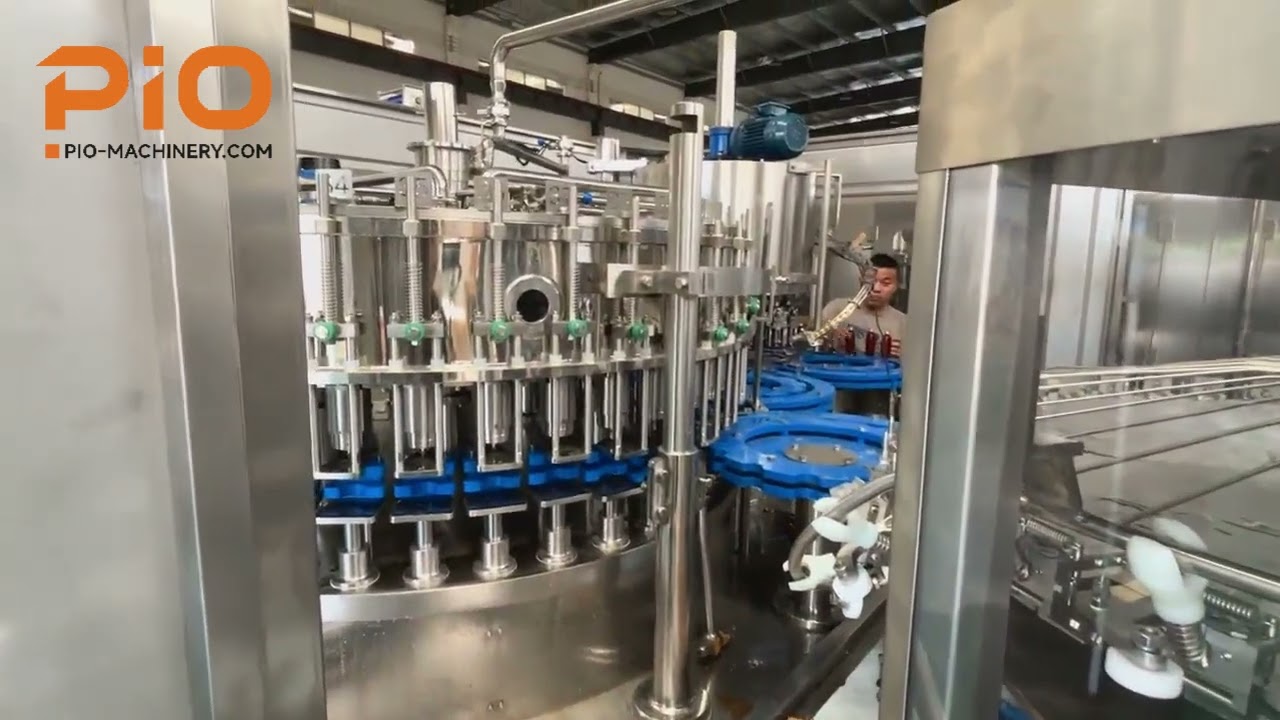 Monobloc 40-40-12 glass bottle filling machine