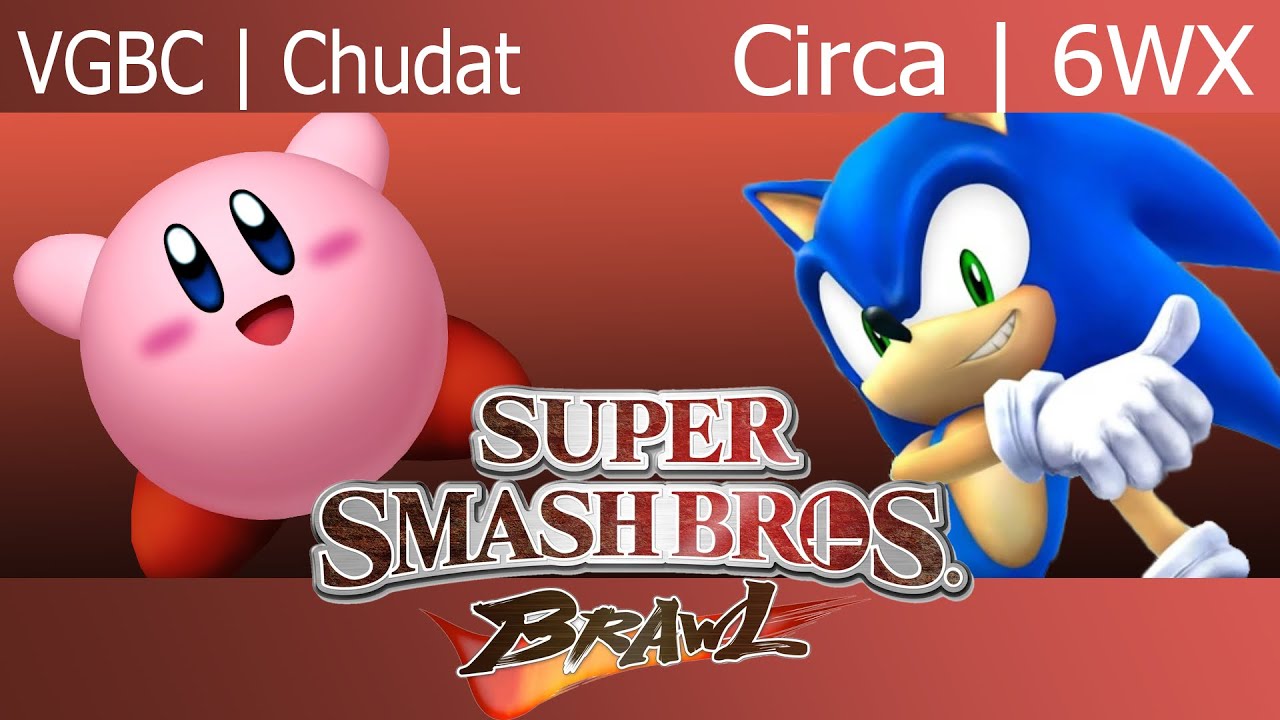 Super Smash Bros Brawl Greatest Hits - Glitch 2 - VGBC | Chudat (Kirby) vs Circa | 6WX (Sonic)