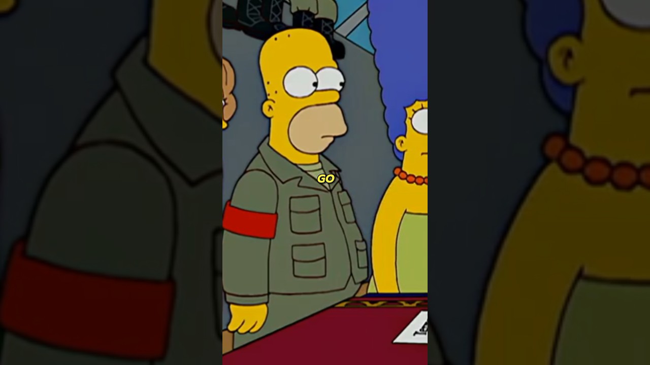 BLACK MILITAR Y RECRUITER #thesimpsons #simpsoncartoon #simpsons #cartoonhub