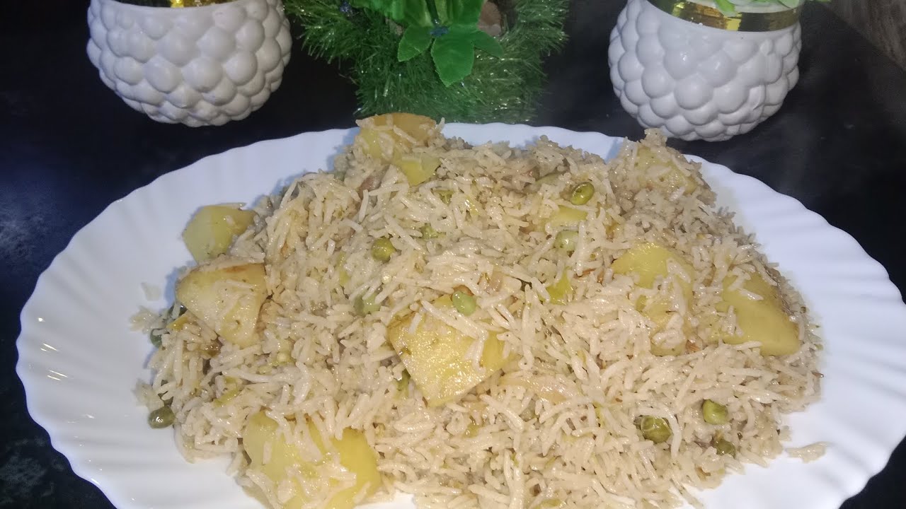 Aalu matar pulao recipe 