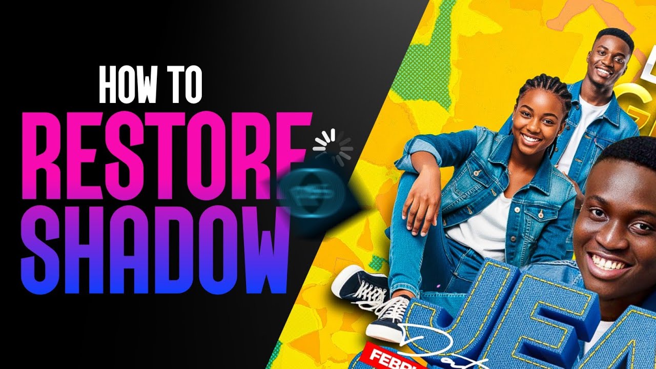 How To RECREATE IMAGE SHADOW After Mask Selection (Background Removal) In Photoshop Touch