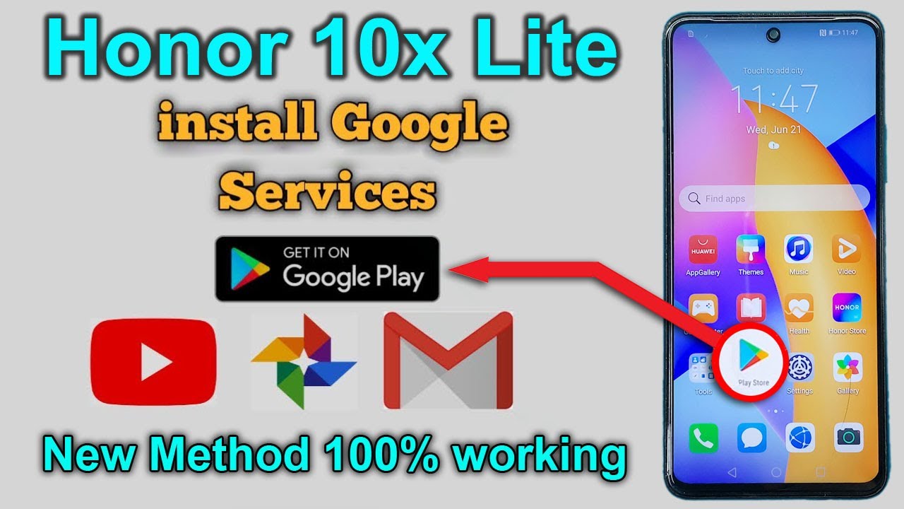 Install Google Play Store On Honor 10x Lite | Honor 10x Lite (DNN-LX9) Google Play Store Install |