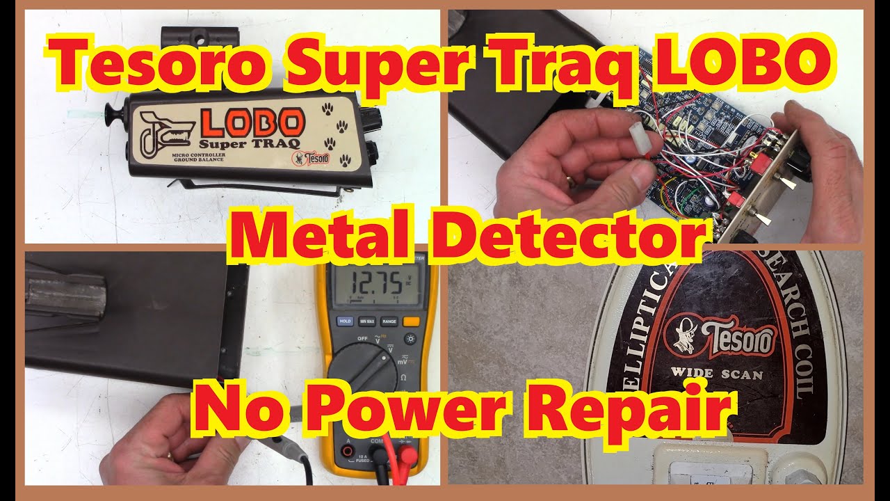 Tesoro Super Traq LOBO Metal Detector with no power repair
