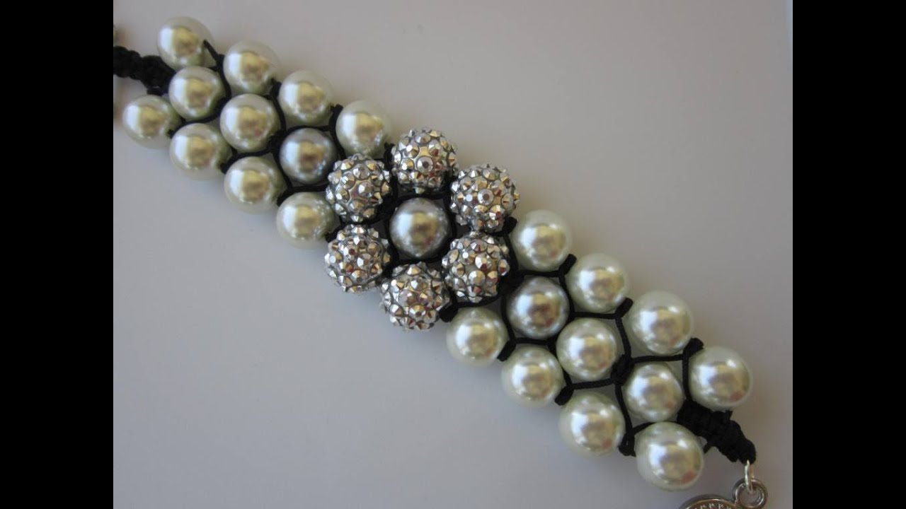Triple Shamballa Bracelet . Тройной Шамбала браслет
