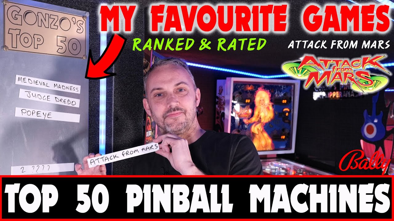 Moje Top 50 Pinballi #2 | Atak z Marsa | Perfekcja w Pinballu? | Gonzo kontra Pinside Top 100