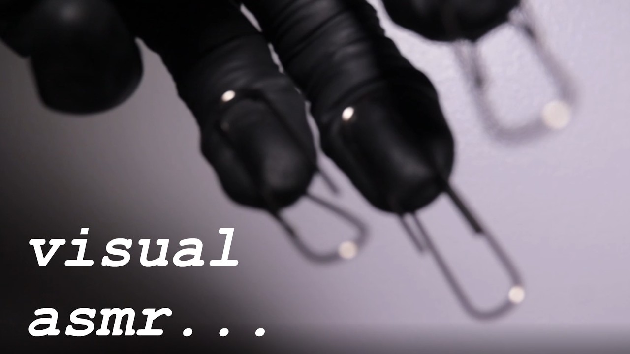 asmr paperclip lens tapping...