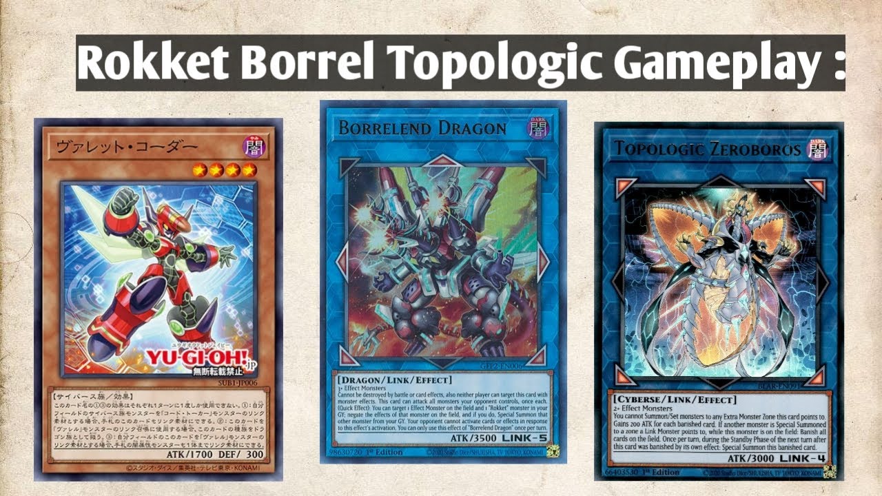 Rokket Borrel Topologic Deck with new card aka Rokket Coder - Yu-Gi-Oh EDOPro