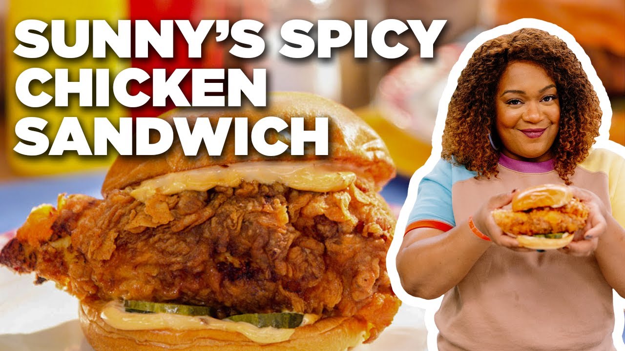 Fast Food-Inspired Spicy Chicken Sandwich with Sunny Anderson | The Kitchen | Food Network