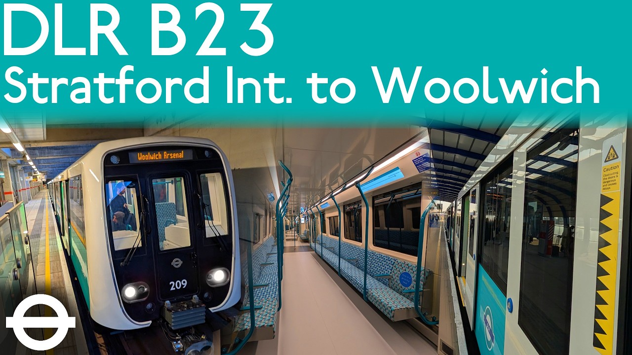 Docklands Light Railway NEW TRAINS! - Stratford International to Woolwich Arsenal
