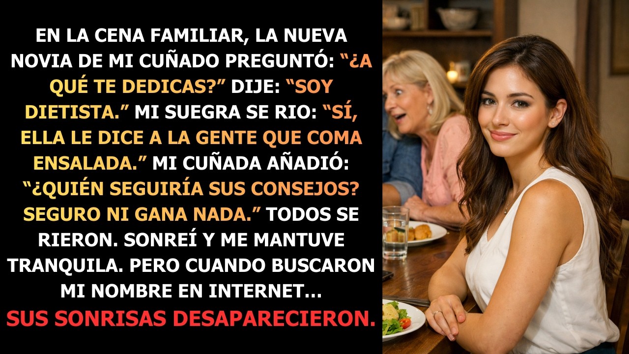Mis Suegros Se Burlaron De Mi Trabajo Como Dietista En La Cena —Pero Cuando Me Buscaron En Internet…