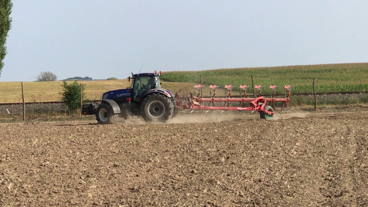 Orba pod repku - New Holland T 7.270 + Kverneland RG 100 vario