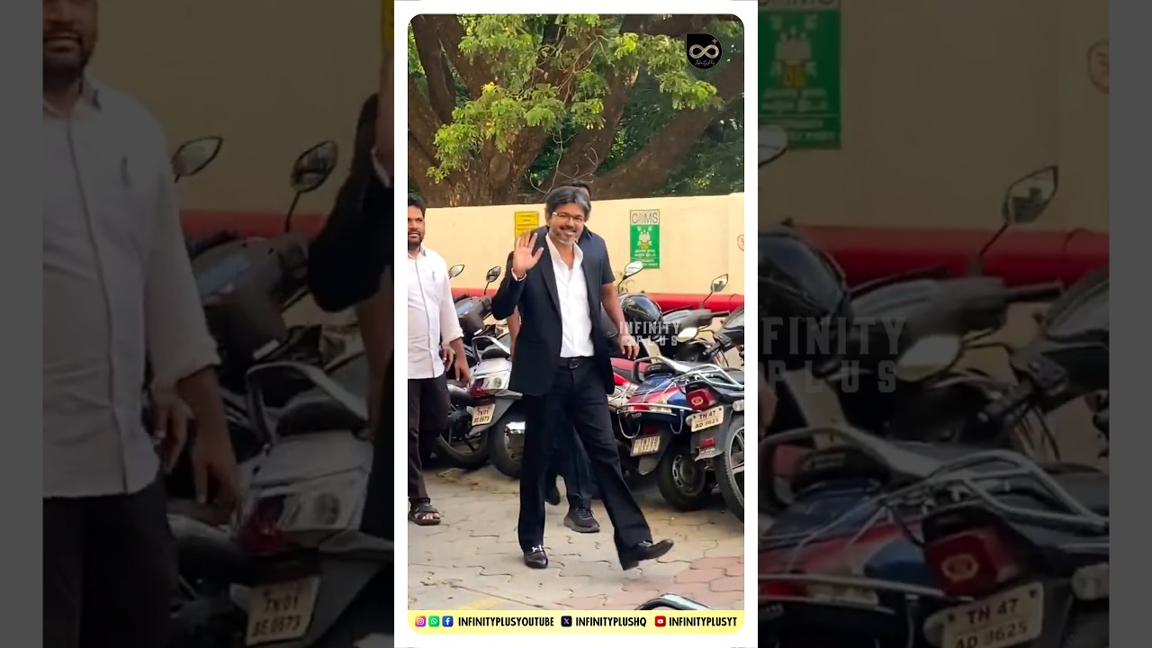 Thalapathy Vijay Massive Entry🔥| CM Joseph Vijay | TVK | Aadhav Arjuna | Passport Office Visit