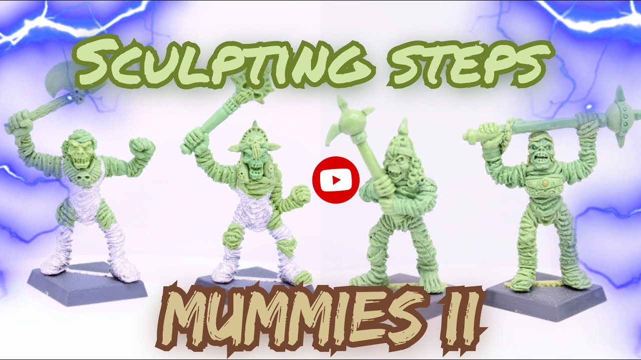 Sculpting steps of oldschool tabletop mummies II