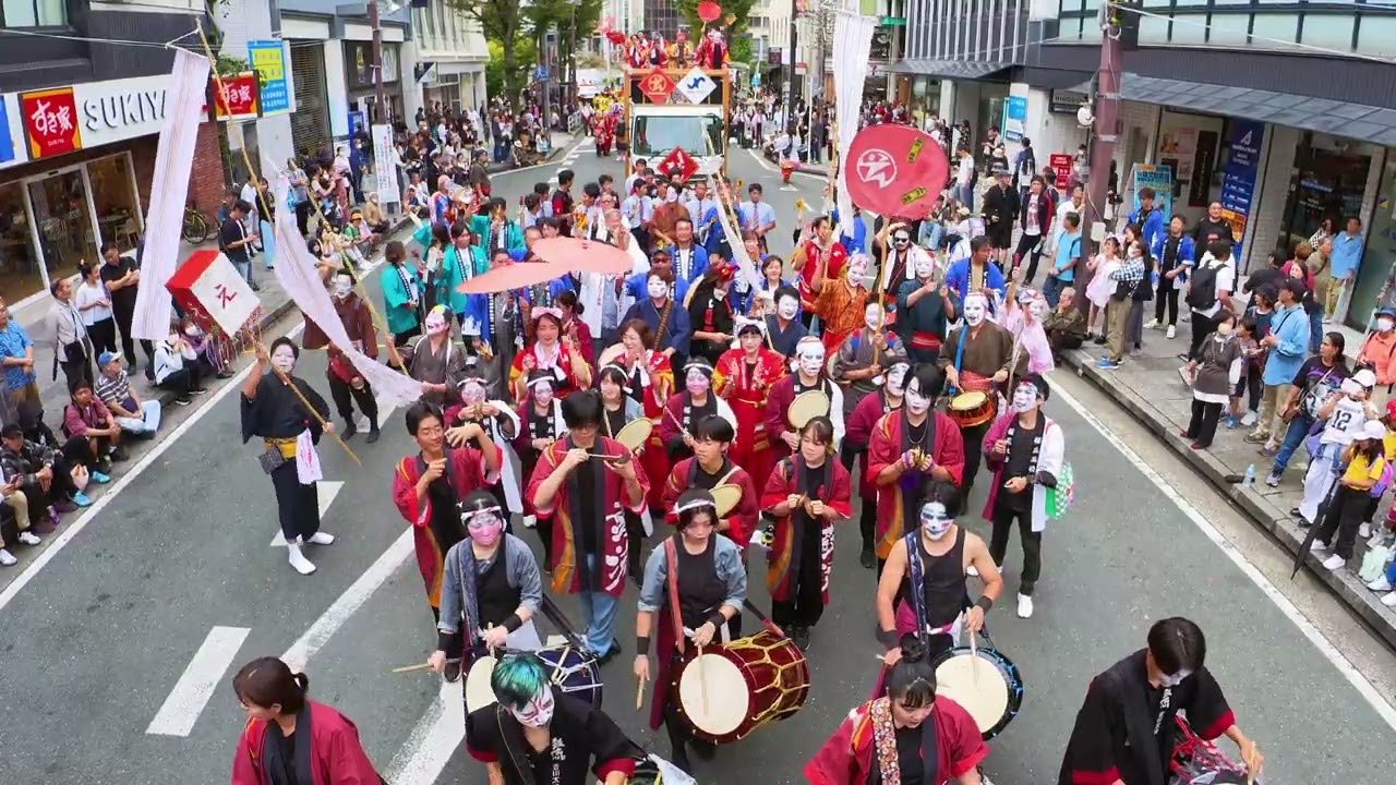 ええじゃないか豊橋まつり2025　1・2週目　BIG PARADE 地方車1号車cam