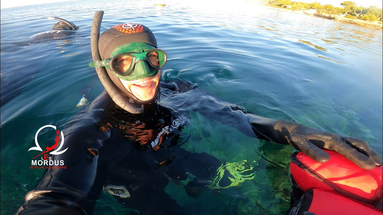 Chasse sous-marine à St Cyr/Mer ( Var ) avec Karl, Mickaël et Sofiane le 27/09/23. Spearfishing.