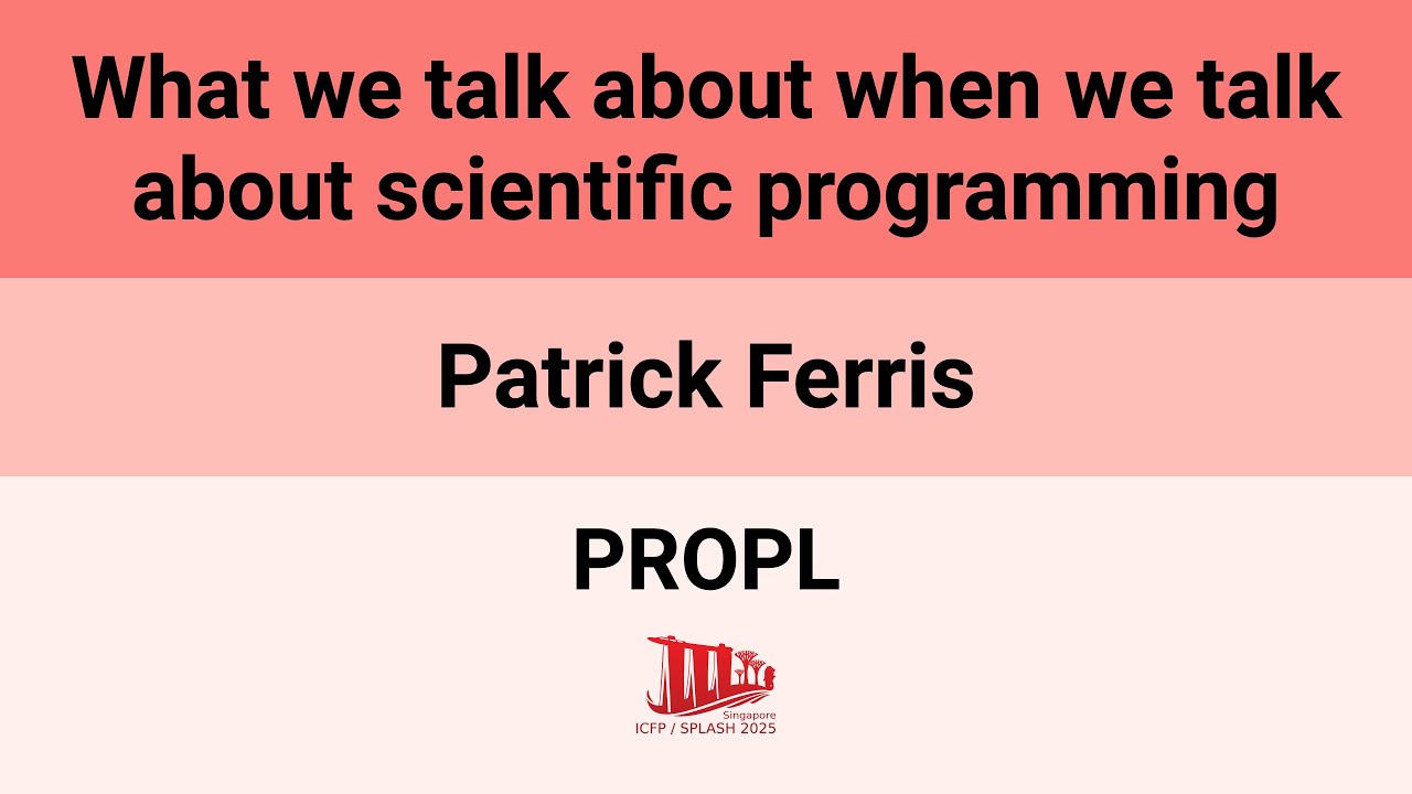 [PROPL'25] What we talk about when we talk about scientific programming