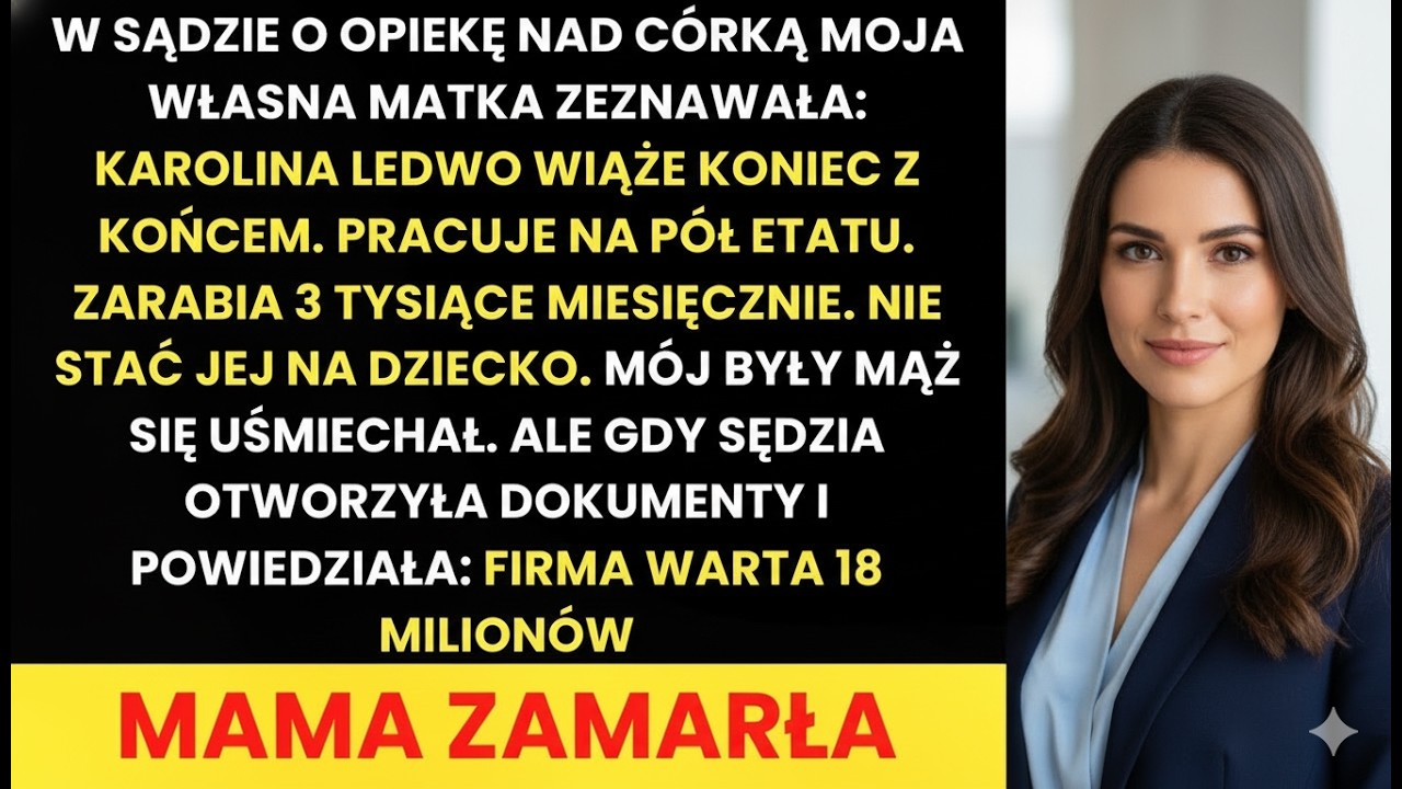 Matka mówiła, że jestem biedna — sędzia przerwał „Firma 18 milionów”
