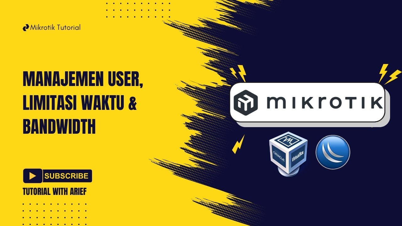 Tutorial Hotspot MikroTik: Manajemen User, Limitasi Waktu & Bandwidth Test di VirtualBox
