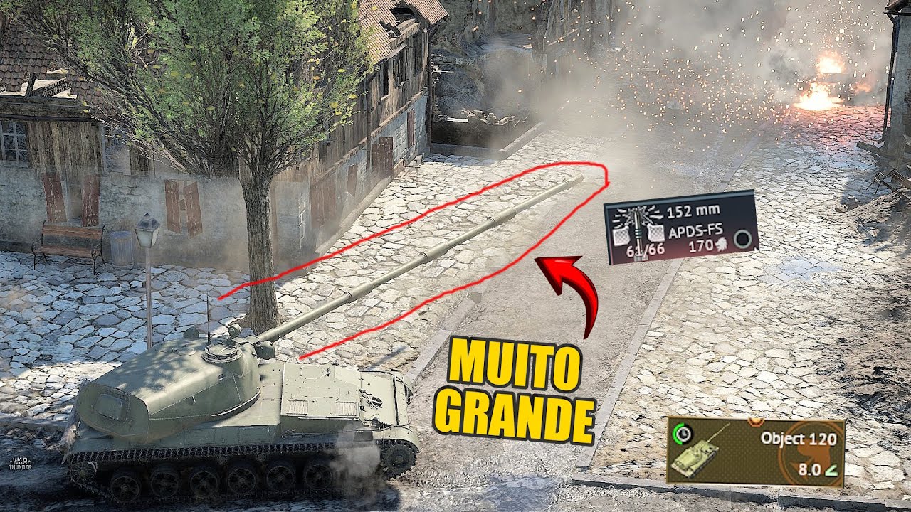 Esse Tanque Soviético tem o Maior Canhao do JOGO ! - Warthunder PT - BR