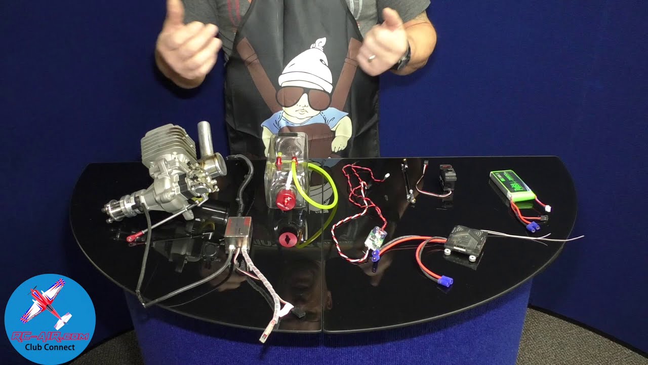 RC Airplane Gas Engine Set-up Overview   RC-AIR: How To