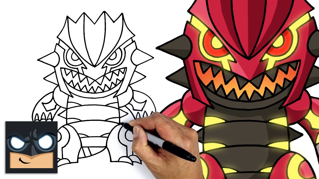 How To Draw Primal Groudon | Pokemon